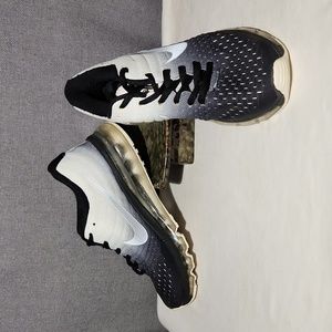 Nike Air Max 2017 black white running shoes size 7